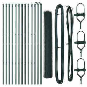 vidaXL Cl&ocirc;ture en fil soud&eacute; pour sol 25 x 1 m (l x h)