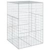 vidaXL Panier gabion avec couvercle 100x100x150 cm fer galvanis&eacute;