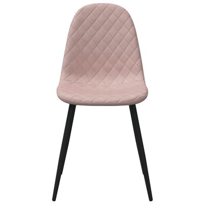 vidaXL Chaises à manger lot de 6 rose velours