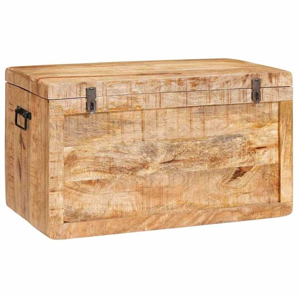 vidaXL Bo&icirc;te de rangement avec stockage Marron Bois de mangue massif