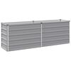 vidaXL Jardin sur&eacute;lev&eacute; Gris 160 x 40 x 55 cm acier lamin&eacute; &agrave; froid