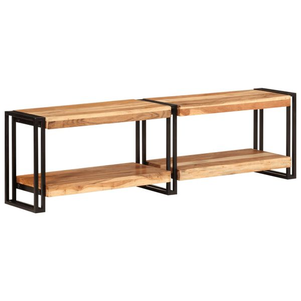 vidaXL Meuble TV 140x30x40 cm bois d'acacia massif