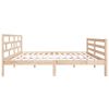 vidaXL Cadre de lit sans matelas bois massif 140x190 cm
