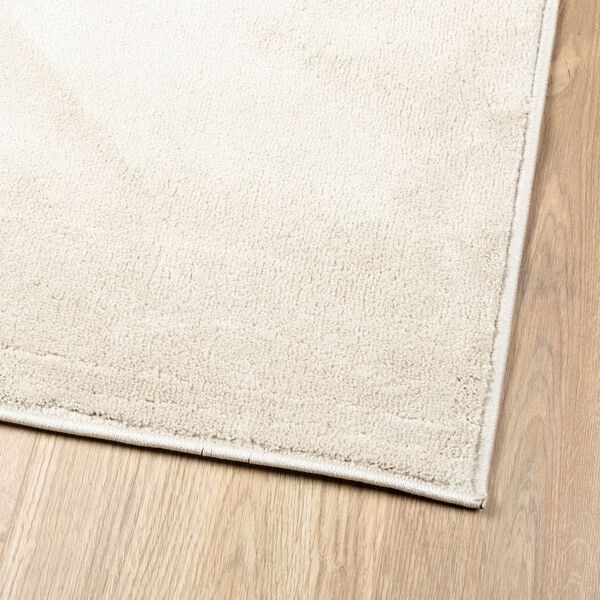 vidaXL Tapis OVIEDO &agrave; poils courts beige 160x160 cm
