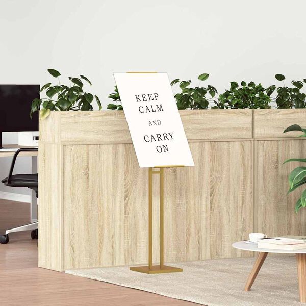 vidaXL Pr&eacute;sentoirs de salon Dor&eacute; 26,5 x 26,5 x 127 cm Acier