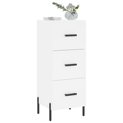 vidaXL Buffet blanc 34,5x34x90 cm bois d'ingénierie