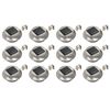 vidaXL Lampes solaires &agrave; LED rondes d'ext&eacute;rieur 12 pcs 12 cm Blanc