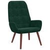 vidaXL Fauteuil relaxant velours vert fonc&eacute;