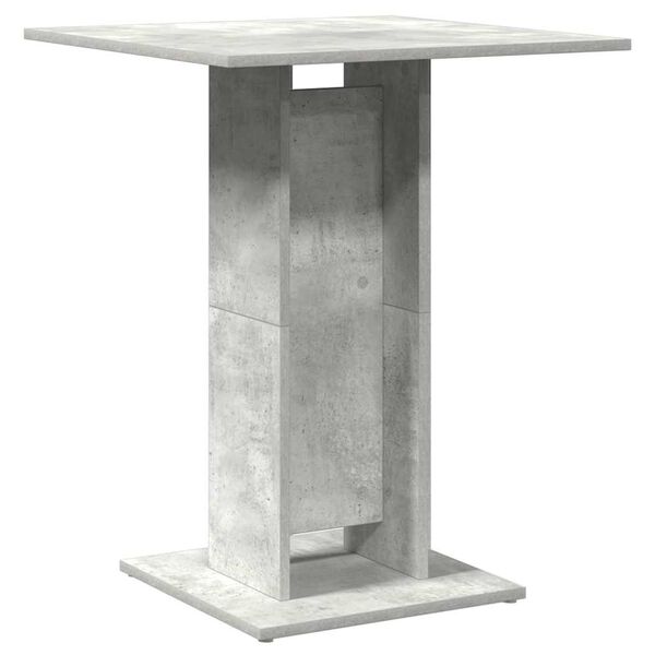 vidaXL Table de bistro Gris béton 60x60x75 cm Bois d'ingénierie