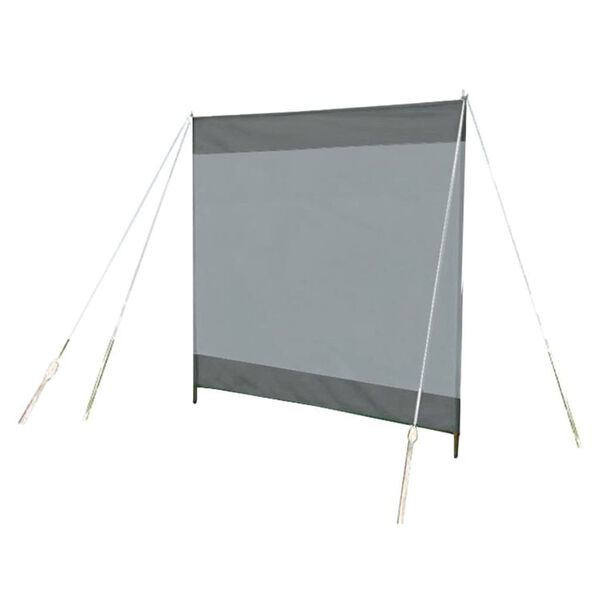 Bo-Camp Brise-vent Ellen 150x140 cm Gris et anthracite