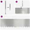 vidaXL Bordure de Pelouse 10 pcs Argent 100 x 0.05 x 20 cm