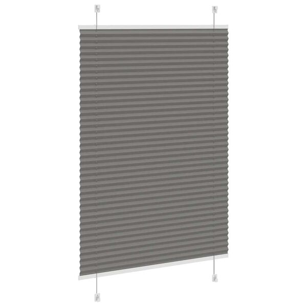 vidaXL Store pliss&eacute; anthracite 90x150 cm largeur du tissu 89,4 cm