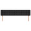 vidaXL T&ecirc;te de lit avec oreilles Noir 183x16x78/88 cm Similicuir