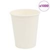 vidaXL Tasses &agrave; caf&eacute; en papier 1000 pcs 8oz 200ml blanc