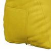 vidaXL Coussin de Dos Jaune 45 x 20 x 35 cm Tissu en velours c&ocirc;tel&eacute;