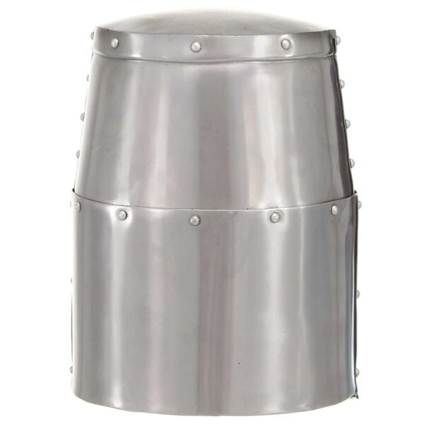 vidaXL Casque de chevalier médiéval antique pour GN Argenté Acier