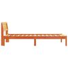 vidaXL Cadre de lit avec t&ecirc;te de lit Brun cire 75 x 190 cm Pin massif