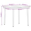 vidaXL Ensemble à manger de jardin 3 pcs Noir