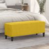 vidaXL Banc Jaune 100x35x41 cm Velours