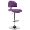 vidaXL Tabourets de bar lot de 2 violet similicuir