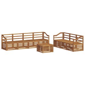 vidaXL Ensembles de canap&eacute;s 8 pc Naturel Bois d'Acacia Massif