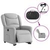 vidaXL Fauteuil inclinable &eacute;lectrique gris nuage tissu