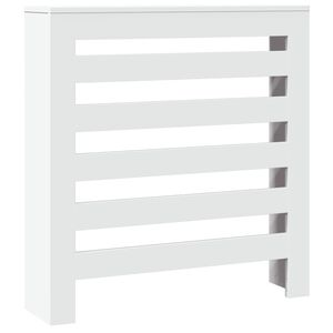 vidaXL Cache-Radiateur Blanc 78 x 20 x 82 cm Bois d'ing&eacute;nierie