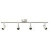 vidaXL Spot de plafond Nickel 70 x 9 x 12,5 cm Acier