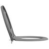 vidaXL Si&egrave;ge de toilette Gris 47 x 37 x 4 cm Duroplast
