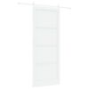 vidaXL Porte coulissante 93 x 232 cm Bois d'ing&eacute;nierie Blanc