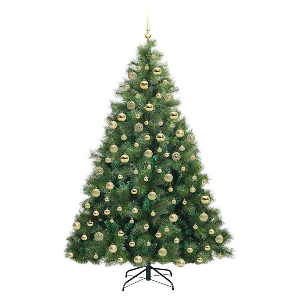 vidaXL Sapin de No&euml;l artificiel avec 300 LED Vert 180 cm PE et PVC