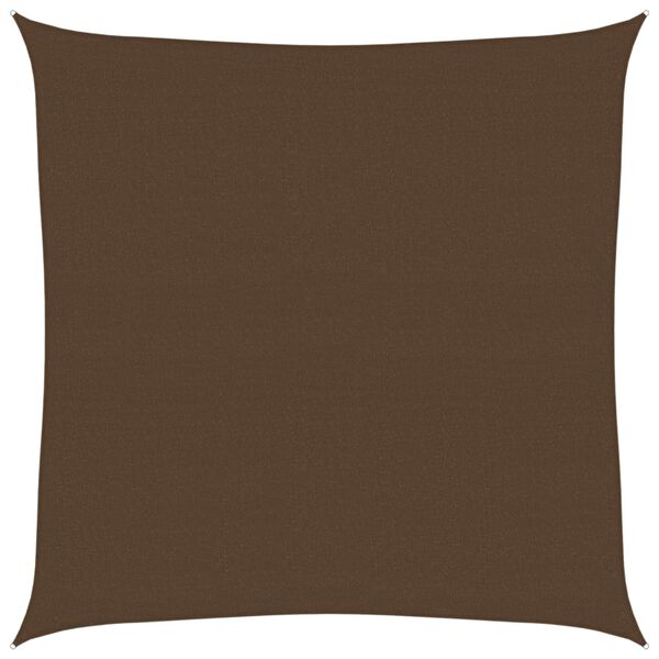 vidaXL Voile d'ombrage 160 g/m&sup2; Marron 7x7 m PEHD