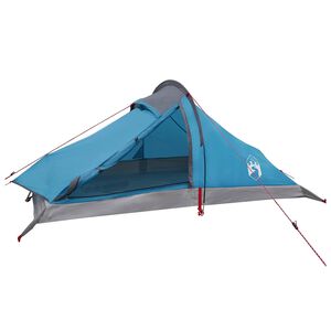 vidaXL Tente de randonn&eacute;e Bleu 4 personnes