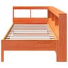 vidaXL Lit biblioth&egrave;que sans matelas cire marron 90x200 cm pin massif