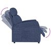 vidaXL Fauteuil inclinable Bleu Tissu
