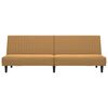 vidaXL Canap&eacute;-lit &agrave; 2 places avec repose-pied Marron Velours