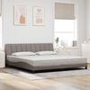 vidaXL Cadre de lit sans matelas Hanko taupe 200x200 cm tissu