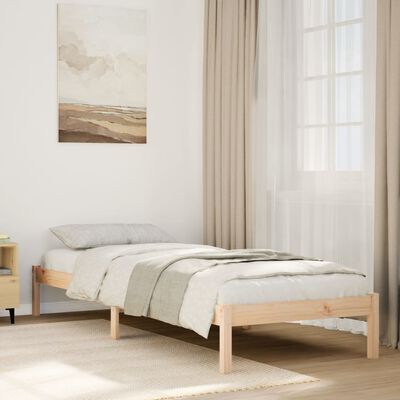 vidaXL Cadre de lit extra long sans matelas 80x210 cm bois massif pin