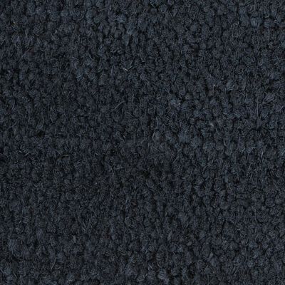 vidaXL Tapis de porte gris foncé 90x150 cm fibre de coco touffeté