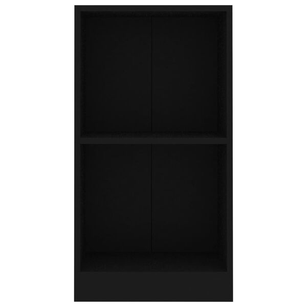 vidaXL Bibliothèque noir 40x24x75 cm bois d'ingénierie