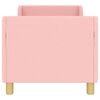 vidaXL Cadre de lit pour tout-petit avec t&ecirc;te de lit Rose 70 x 140 cm