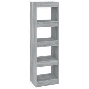 vidaXL Biblioth&egrave;que/S&eacute;parateur de pi&egrave;ce Sonoma gris 40x30x135 cm
