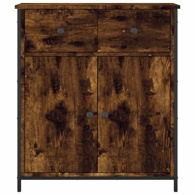 vidaXL Buffet chêne fumé 70x30x80 cm bois d'ingénierie