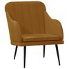 vidaXL Fauteuil Marron 63x76x80 cm Velours