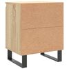 vidaXL Tables de chevet 2pcs ch&ecirc;ne sonoma 40x30x50cm bois d'ing&eacute;nierie