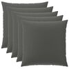vidaXL Housse de coussin 6 pcs HEERLEN Anthracite 80 x 80 cm Polyester