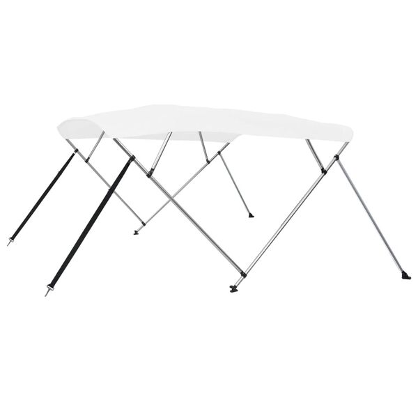 vidaXL Auvent bimini &agrave; 4 arceaux Blanc 243x210x137 cm