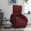 vidaXL Fauteuil inclinable &eacute;lectrique rouge bordeaux similicuir