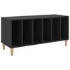 vidaXL Armoire &agrave; disques noir 100x38x48 cm bois d'ing&eacute;nierie