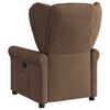 vidaXL Fauteuil inclinable de massage &eacute;lectrique marron tissu